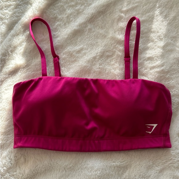 Gymshark Other - Gymshark Pink Bandeau Sports Bra Size Small